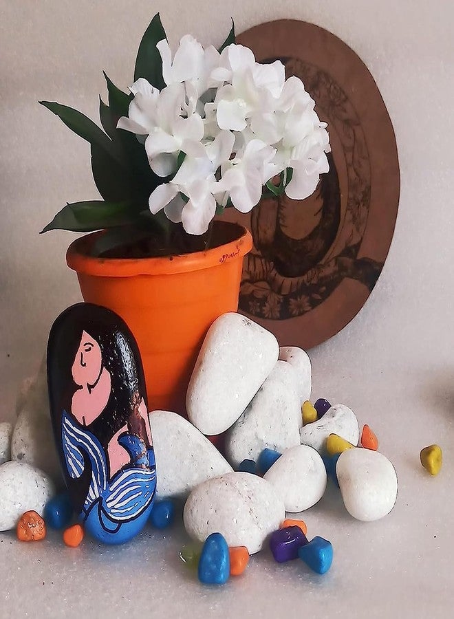Maalavya Pebbles for |Garden & Home Décor|Aquarium|Vase fillers|Table| Etc (White 30 to 90 MM, Unpolished 5 Kg) - Image 2